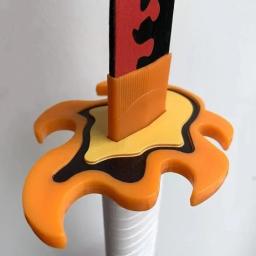 72/104cm demon slayer katana kimetsu não yaiba lâmina anime cosplay prop tanjirou mitsuri tamanho real japonês katana sabre brinquedo do miúdo - Image 6