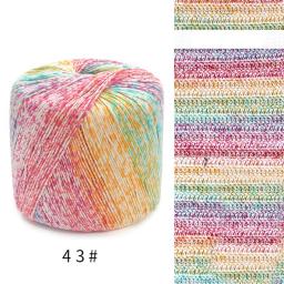 Mão malha fios de algodão variegada, fios de lã tingidos, 8 ações Crochet Knitting, Space Dye, artesanato DIY - Image 6