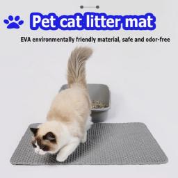 Tapete de lixo respirável para gatos, Filtro Duplo, Anti-descamação, Absorvente, Desodorante, Anti-splash, Coçar, Antiderrapante, Banheiro - Image 5