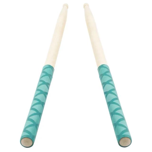 Baquetas de Percussão Profissionais em Madeira com Acessórios Antiderrapantes e Absorventes de Suor para Instrumentos 7a, 5a, 5b e 7b