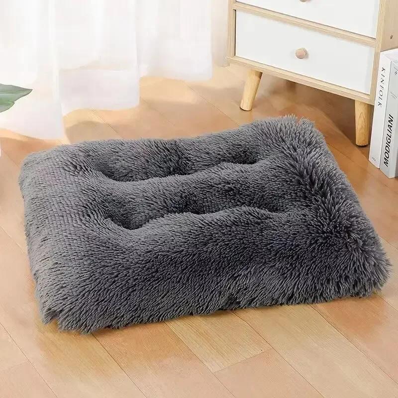 Lavável Plush Anti-Ansiedade Quente Dog Bed Almofada, Dormir Mat, Confortável Pet Mats, pequeno, médio, cães grandes, macio Pet Colchão - Image 1