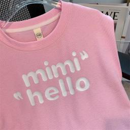 Camiseta e shorts de manga curta feminina conjunto de treino, roupas esportivas infantis, roupas de verão, terno, roupas de adolescentes - Image 3