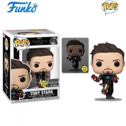 Figura de ação do Homem de Ferro da Marvel Funko POP Tony Stark # 130 figuras de edição limitada modelo brinquedos colecionáveis bonecas decoração de mesa - Image 6