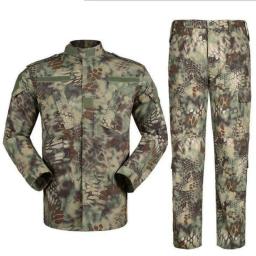 Masculino Tático FG Atacs Preto Uniforme, Camisa e Calças, CP Multicam, Terno de Camuflagem, Airsoft Gear - Image 4