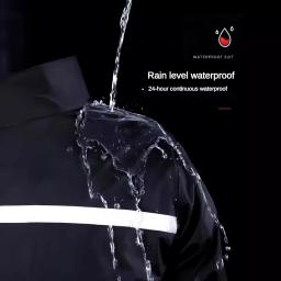 Impermeável reflexivo e calças de chuva para homens e mulheres, capa de chuva Split Rider, corpo inteiro ao ar livre, anti-chuva - Image 5