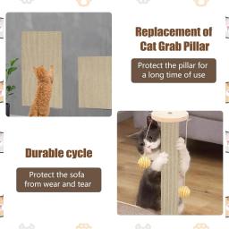 Criativo Cat Scratch Board para gatinho, Garra de moagem, Scratcher Mat, Tapetes de sofá, Protetor de móveis - Image 2