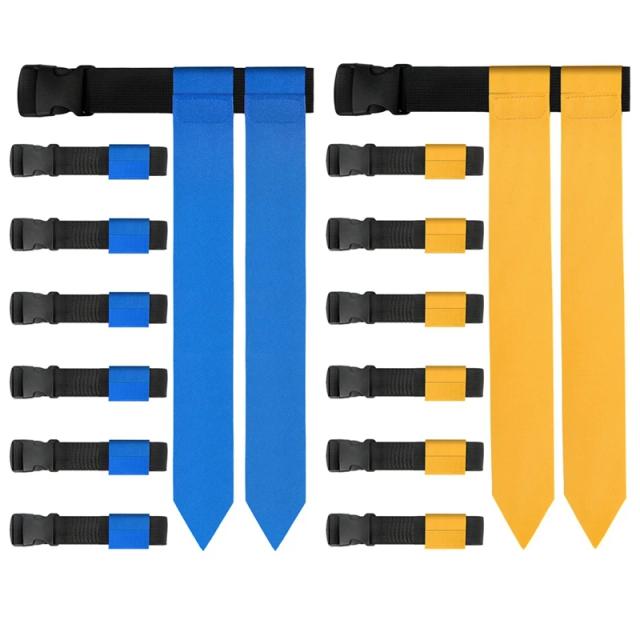 Kit de Cintos Ajustáveis para Flag Football - Treinamento e Competição para 14 Jogadores