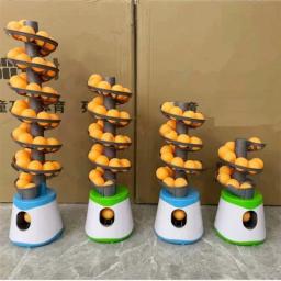 Lançador portátil de bola de tênis de mesa atualizado, versão de alimentação dupla, robô ping pong, máquina pitching para treinadores, 2024 - Image 1