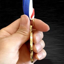 Medalha com fita no pescoço, vencedor de metal, ouro, prata, bronze, 5cm, para competição, corrida, festa, 1 a 20 peças - Image 5