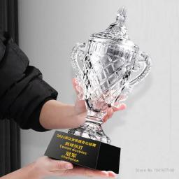 Troféu De Cristal Personalizado High Grade Futebol Basquete Esportes Jogo recompensa Decoração Home, Prêmio Comemorativo, Troféu De Pesca - Image 3