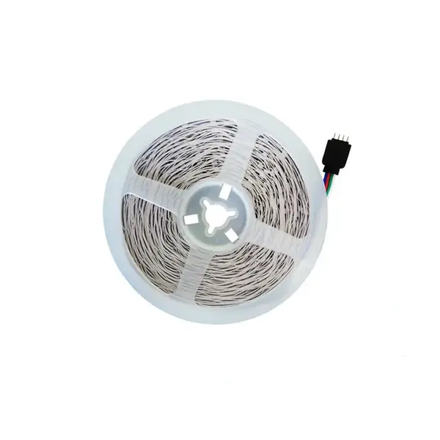 Fita LED RGB Flexível com 16 Milhões de Cores para Decoração de Festivais e Festas, 24V, 16 Luzes por Metro