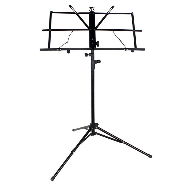 Suporte de Tripé para Partitura Dobrável em Aço Inoxidável, Ajustável com Saco para Instrumentos Musicais
