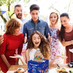 Caixa de dinheiro com cartão para crianças e adultos, caixa de presente surpresa, cartão de feliz aniversário - Image 5