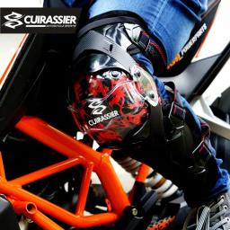 CUIRASSIER Joelheiras para motocicleta, articulações de movimento, joelheiras, ventilação, proteção caneleira, moto, motocross, equipamento de proteção - Image 2