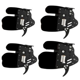 Guia de dedo para tiro com arco, mão direita e esquerda, couro ajustável, equipamento de proteção, acessório para arco tradicional e arco de caça - Image 5