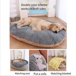 Cama acolchoada para cães pequenos, Camas para dormir para animais de estimação, Colchão macio e durável, Tapete removível, Casas para gatos - Image 5