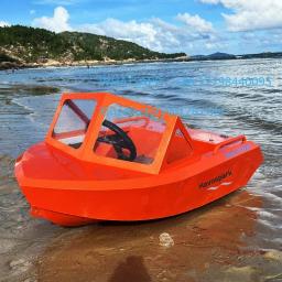 Barco a jato elétrico movido a alumínio personalizável, novidade, com motor interno, barco a jato, mini barco a jato - Image 2