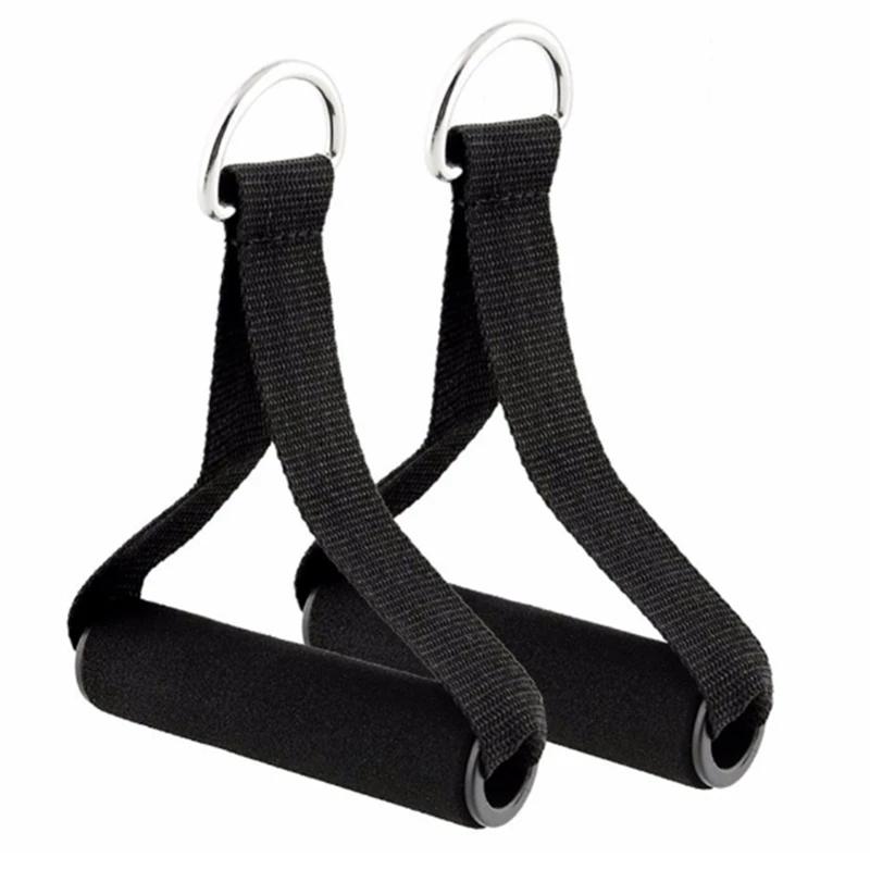 Faixas de resistência para academia, alças antiderrapantes, correias de nylon fortes, fitness, máquina de cabo resistente, equipamento de treino - Image 1