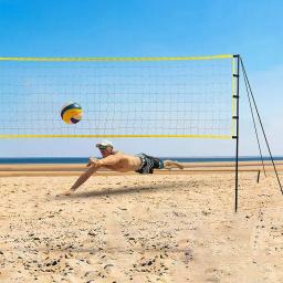 Quadro e rede de voleibol em altura ajustável para homens e mulheres, quintal exterior, piscina de praia, conjunto ultra desportivo, 32x3 pés - Image 2