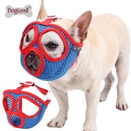 Focinho ajustável para cães de estimação, buldogue francês, máscara bucal respirável para parar de latir, suprimentos para evitar mordidas - Image 1