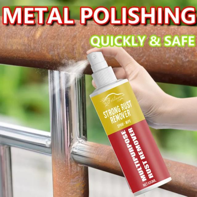 Removedor de ferrugem e conversor para acessórios de metal - Agente de remoção de ferrugem suave de alta eficiência, spray multiuso para ferro ferro ferroviário