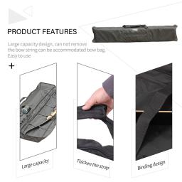 Arco recurvo saco de caça à prova dwaterproof água alongar mochila tiro ao ar livre caça em linha reta tradicional longbow caso saco tiro com arco - Image 2