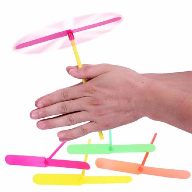 Brinquedo Libélula Bambu Plástico 10/20 Peças Presente Criança Voadora