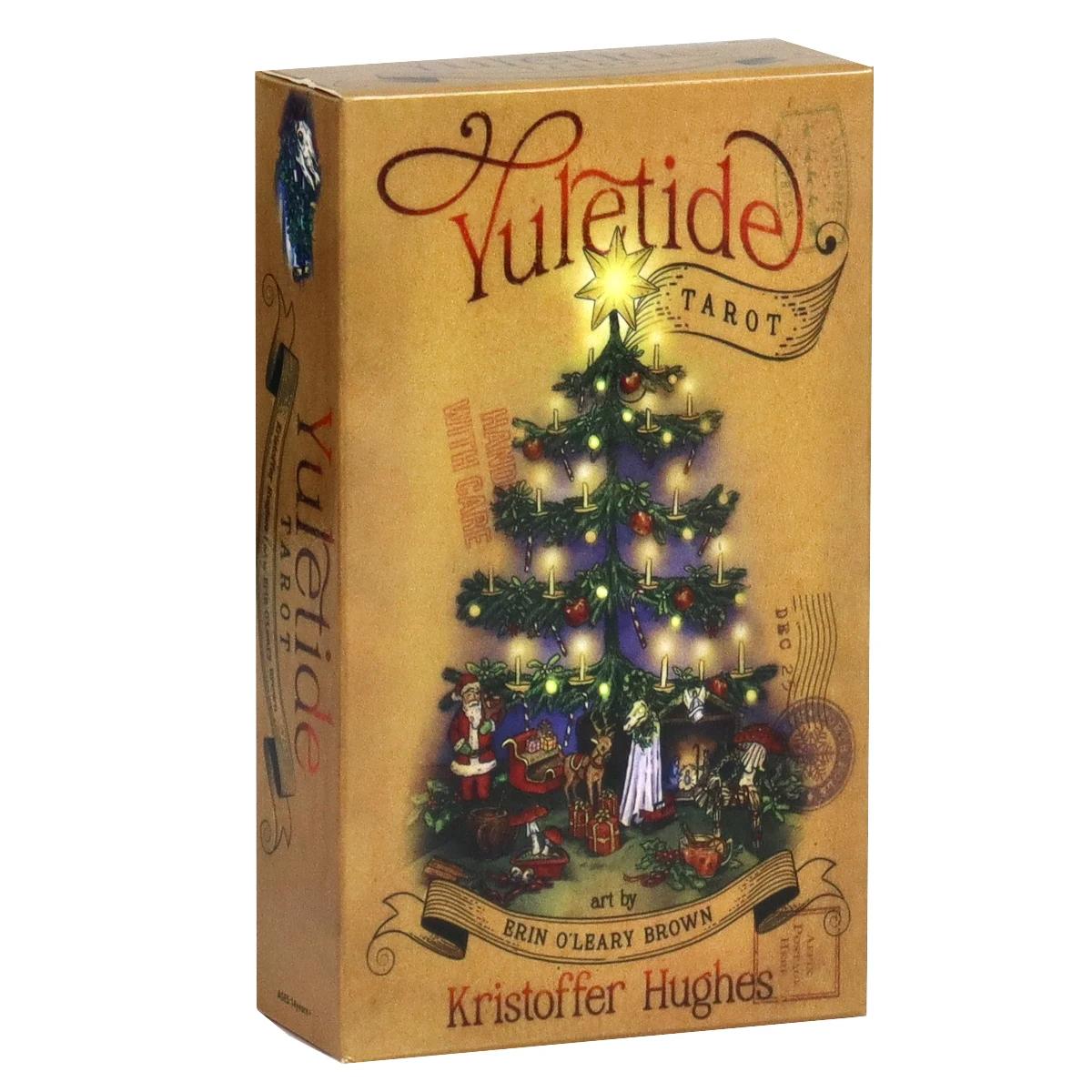 Yuletide tarô baralho cartas jogos adivinhação festa brinquedo de mesa entretenimento lazer 18 + cartas de tarô cerca de 10x6cm - Image 1