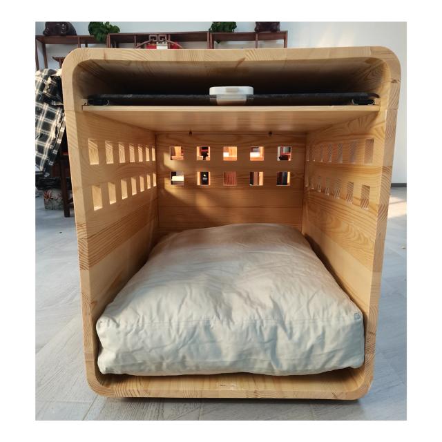 Casa de Cachorro Dobrável e Personalizada em Madeira Acrílica, Ideal para Pets e Mobiliário Portátil