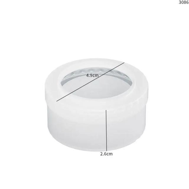 Organizador Mini Arco em Silicone para Jóias DIY, Moldes de Gesso, Cimento e Epóxi com Design Empilhável para Anéis e Armazenamento Eficiente