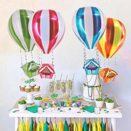 4D Decoração Do Balão De Ar Quente, Festa De Aniversário, Balões De Folha De Hélio De Alumínio, Dia Dos Namorados, Decoração Do Casamento, 89x29cm - Image 2