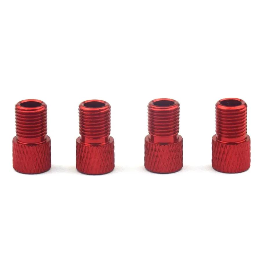 Adaptador de válvula de bicicleta de liga de alumínio, 4 unidades, converter presta para válvula schrader, bomba de bicicleta, bico de ar, ferramentas de tubo, acessórios de bicicleta - Image 1
