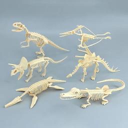 Dinossauro jurássico fóssil esqueleto, montagem DIY, figura de ação Mosasaurus Tyrannosaurus, modelo criativo coleção, brinquedo do miúdo - Image 1