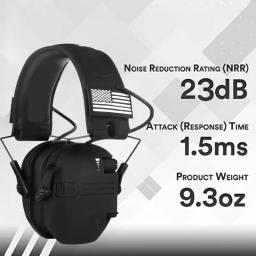 Original tático eletrônico tiro earmuff esportes ao ar livre anti-ruído fone de ouvido impacto som amplificação audição - Image 4