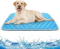 Tapete de resfriamento para cães Tapete de resfriamento automático extra grande para cães pequenos, médios e grandes, gatos, cobertor de gelo durável para animais de estimação, acessórios laváveis para cães - Image 1