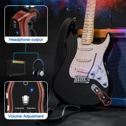 LEKATO-B6 Amplificador De Auscultadores De Guitarra, Pedal De Efeito De Guitarra, Prática De Efeitos, Sintetizador Com 5 USB Recarregável - Image 5