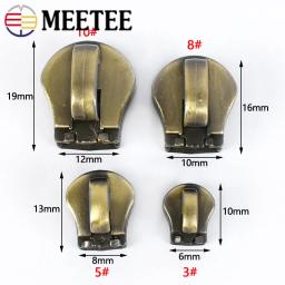 Meetee-Slider Zipper para Zíperes Metálicos, Fitas Saco e Roupas, Pull Repair Kit, Acessório de Bloqueio de Bagagem, 3 5 8 10 #, 10Pcs - Image 3