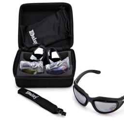 Proteção UV Militar Tático Óculos, Óculos Esportivos, Caça ao ar livre e Camping Goggles, Polarização - Image 4