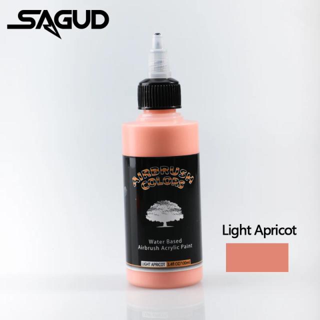 Tinta Acrílica Borne Aquático SAGUD para Airbrush: 18 Cores Versáteis para Arte, Têxtil, Sapatos e Projetos DIY
