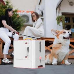 Recipiente de armazenamento de alimentos para animais, Caixa hermética com copo de medição Recipiente com trava, Selo à prova de umidade - Image 4