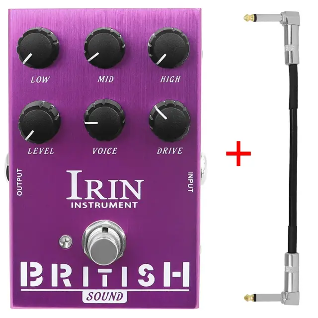 Irin AN-31: Pedal de Efeito Overdrive com Som Britânico para Guitarras Elétricas e Simulação de Amplificador Marshall