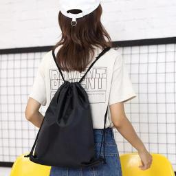 Mochila esportiva com cordão para homens e mulheres, grande capacidade, academia, natação, praia, basquete, fitness, viagem, ao ar livre, mochila - Image 6