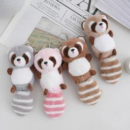 Boneca de pelúcia fofa para crianças, brinquedo de pelúcia guaxinim, travesseiro para crianças, bebê menina, presente de aniversário kawaii, 20cm, 1pc - Image 3