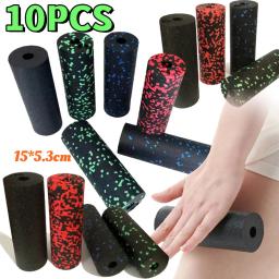 1-10 pces mini coluna de massagem de rolo de espuma rolo de exercício resistente rolo muscular epp rolo de massagem oco para musculação - Image 1