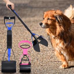 Pá dobrável e aparelho de fezes para cães Coletor de excrementos ao ar livre Aparelho de caminhada Ferramenta de limpeza Produtos Pet - Image 3