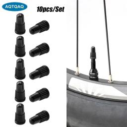 Presta preto válvula tampas, plástico bicicleta poeira pneu, bicicleta Presta, francês válvula tronco tampa para bicicletas de estrada MTB montanha, 10pcs por conjunto - Image 1