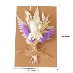 Mini flores secas naturais bouquet, DIY materiais florais, dama de honra boutonnieres, decoração do casamento do Natal, dia dos namorados, 1pc - Image 6