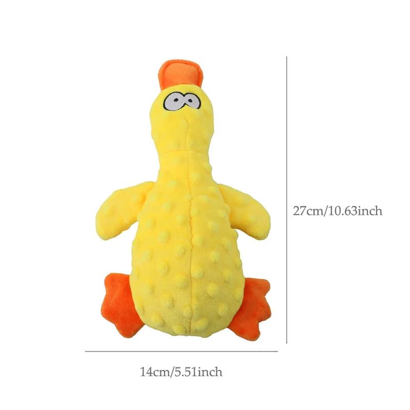 Engraçado Pato Em Forma De Pelúcia Pet Brinquedos, Sounding Squeaky, Mastigar Brinquedos para Pequenos e Grandes Cães, Suprimentos de Brinquedo Interativo - Image 6