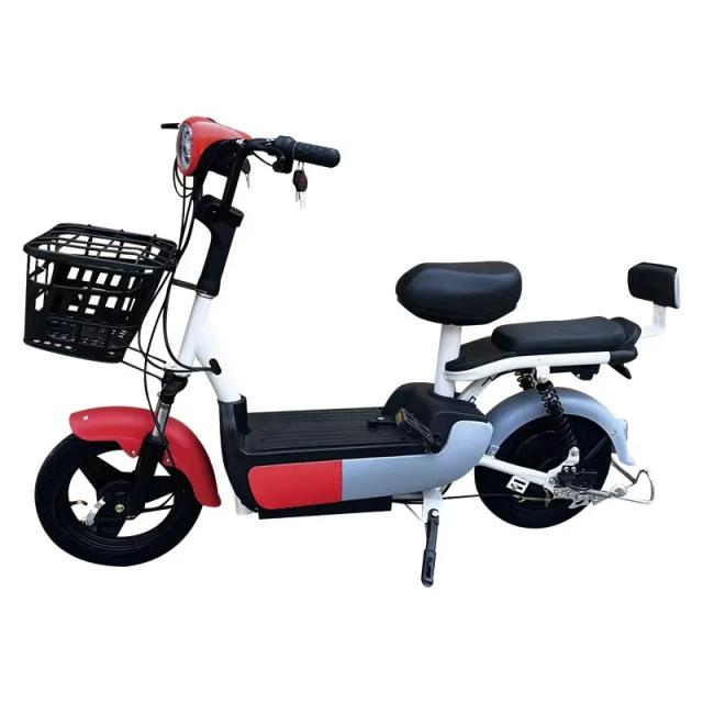 Carro elétrico bateria bicicleta homens e mulheres carro elétrico adulto de duas rodas