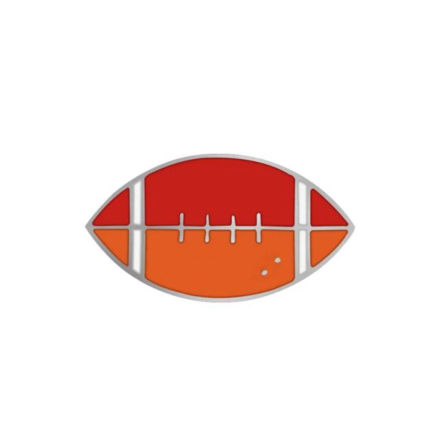 Broches Esportivos Criativos em Esmalte: Futebol, Basquete, Ping Pong e Badminton para Camisas e Mochilas
